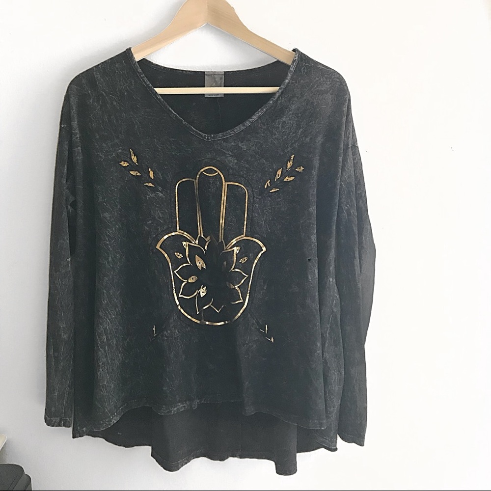 American Age bohemian long sleeve tee